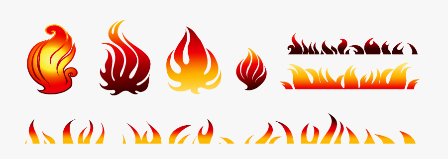 Flame - Text Box With Flames, Transparent Clipart