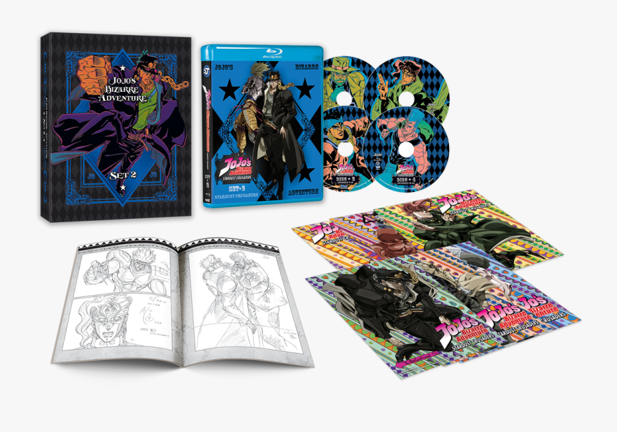 Jojo Drawing Book - Jojo's Bizarre Adventure Blu Ray Set 2, Transparent Clipart