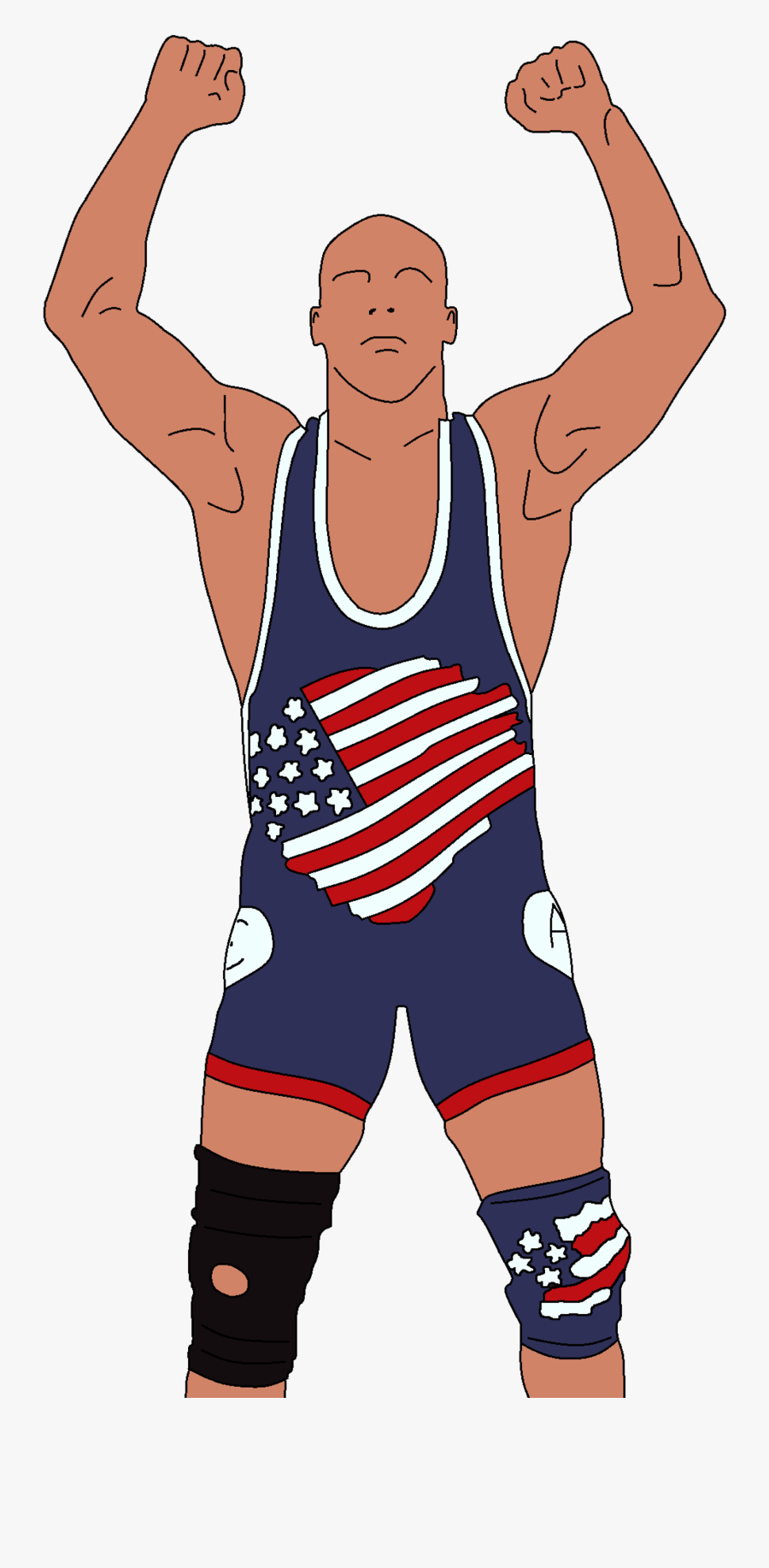 Free Art Hand Drawn - Kurt Angle, Transparent Clipart