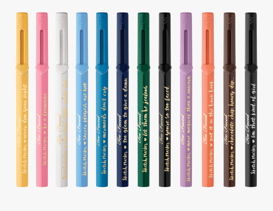 Sketch Marker Liquid Eyeliner - Too Faced Sketch Marker, Transparent Clipart