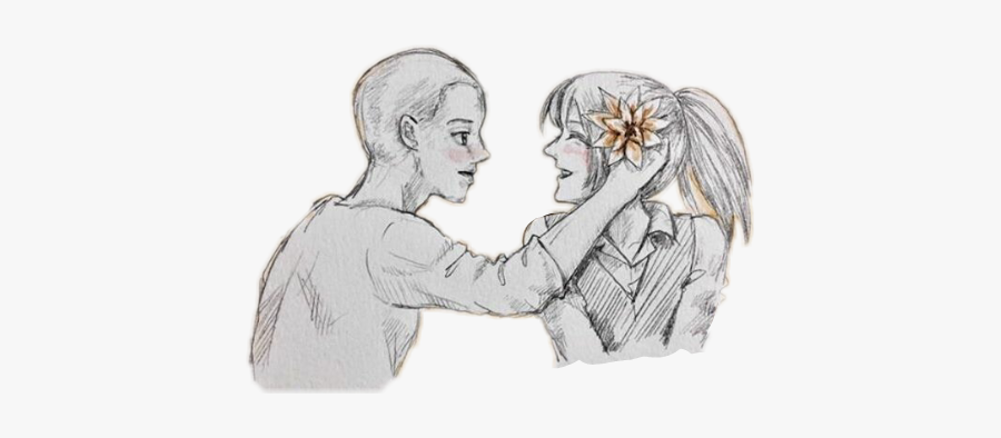 #anime #attackontitan #sasha #connie - Sketch, Transparent Clipart