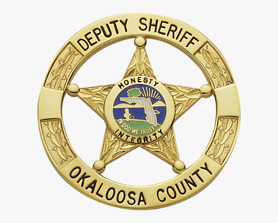 Transparent Stars Circle Png - Okaloosa County Sheriff's Office Badge, Transparent Clipart