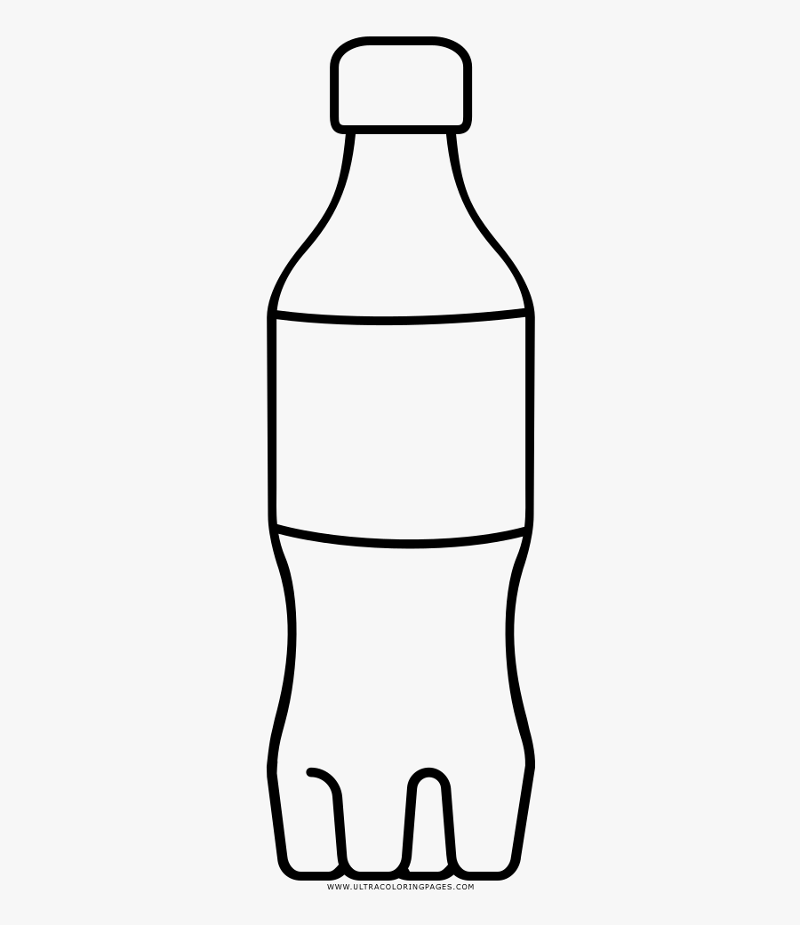 Drink Bottle Lineart - Bottle Clipart Black And White, Transparent Clipart