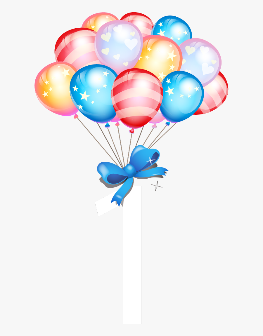 Vector Gift Balloon Birthday Cake Balloons Clipart - Cute Balloons For Birthday, Transparent Clipart