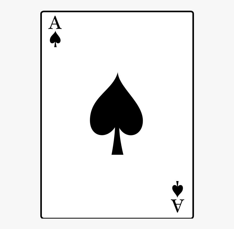 Ace Of Spades Png, Transparent Clipart