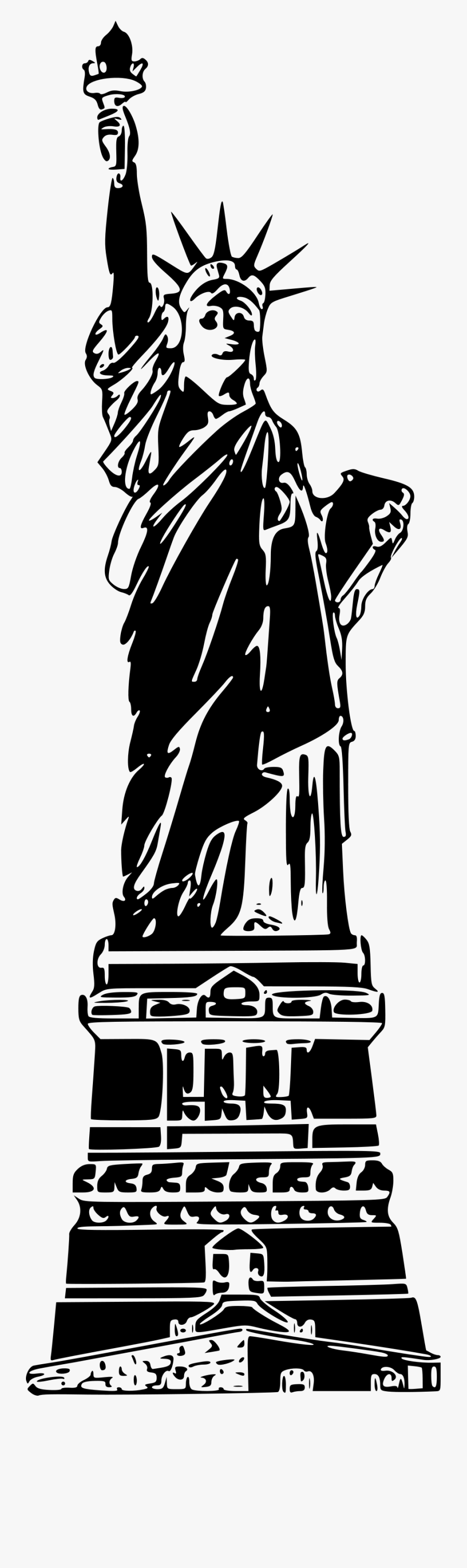 Statue Of Liberty Vector Png, Transparent Clipart