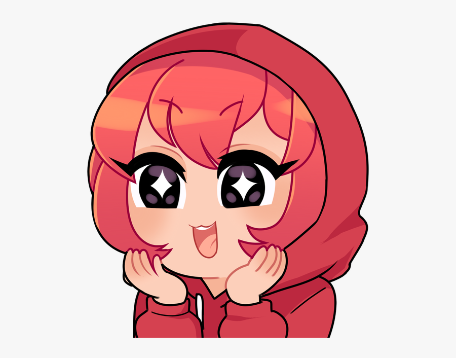 Red Discord Emote Clipart , Png Download - Cute Discord Emotes Anime Transparent, Transparent Clipart