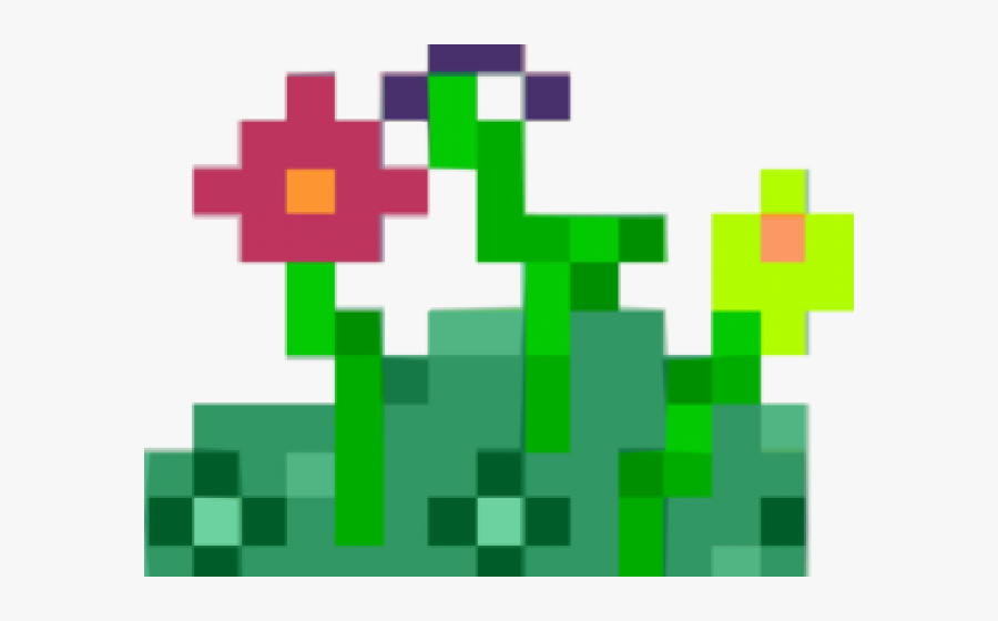 8 Bit Clipart Pixel Heart - Pixel Flower Clipart, Transparent Clipart
