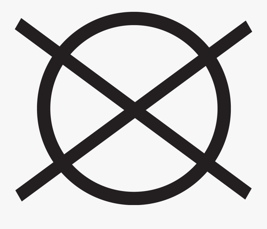 Do Not Dry Clean - Do Not Dry Clean Symbol Png, Transparent Clipart