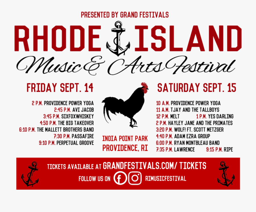2018 Music Lineup Below - Rhode Island Music And Arts Fest 2018, Transparent Clipart