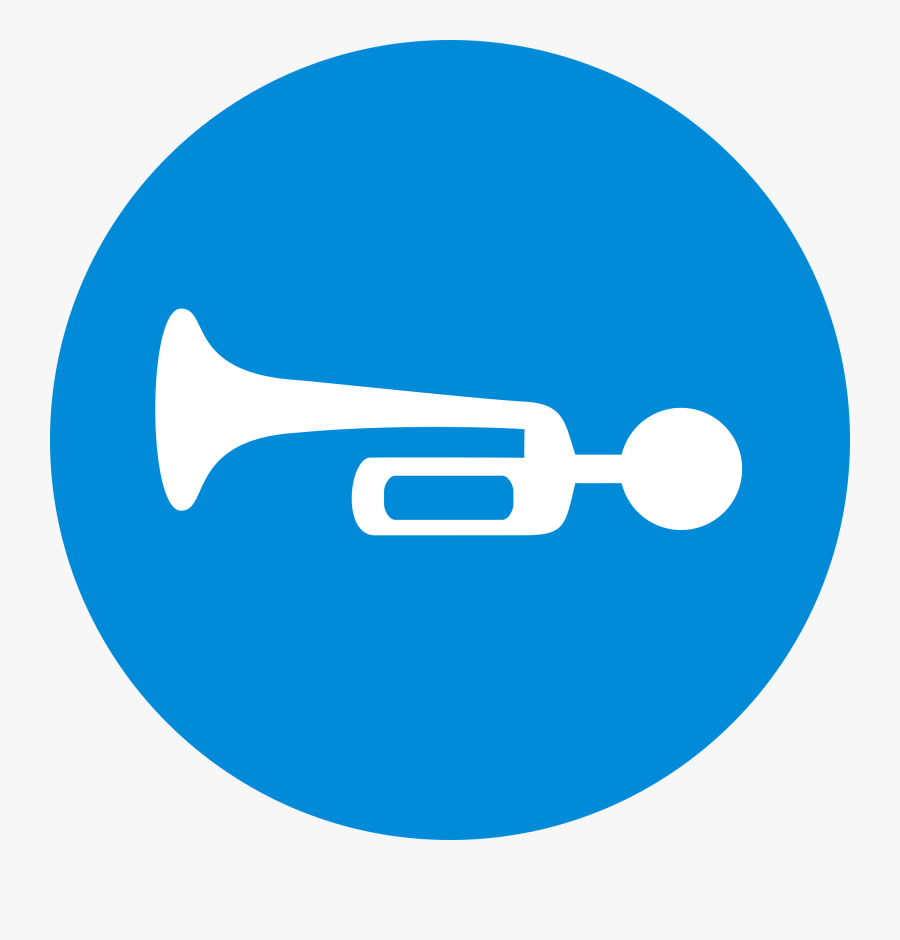 Transparent Honk Clipart - Compulsory Sound Horn Sign, Transparent Clipart