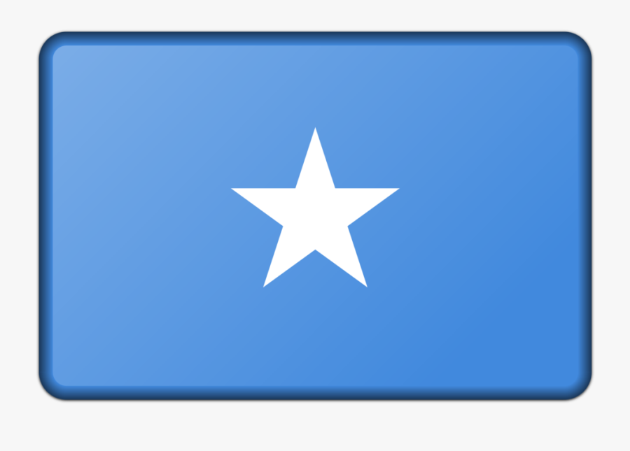 Blue,electric Blue,star - Somalia Flag, Transparent Clipart
