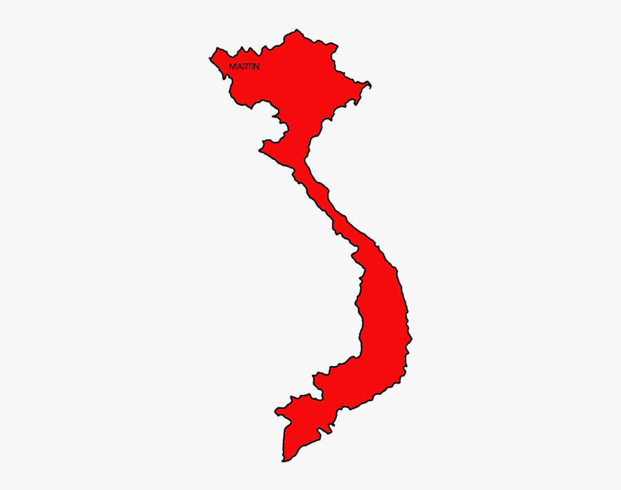 Vietnam Map - Vietnam Map With Flag, Transparent Clipart