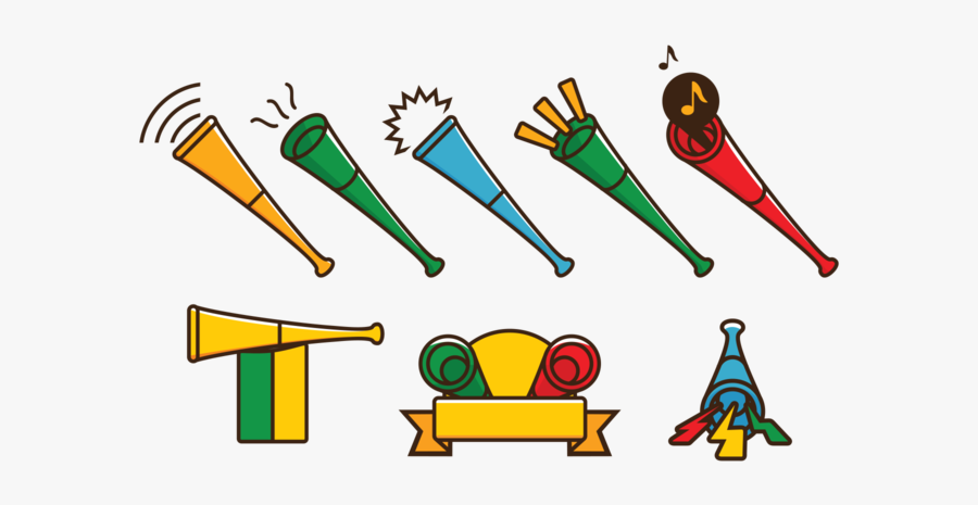 Vuvuzela Trompet Vector - Vector Vuvuzela, Transparent Clipart