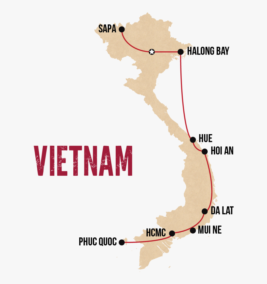 Map High Resolution Vietnam - High Resolution Vietnam Map Png, Transparent Clipart
