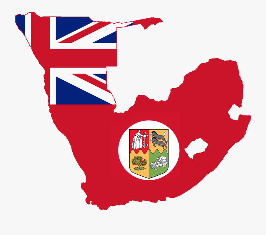 South Africa Flag Map - Canada And British Flag, Transparent Clipart