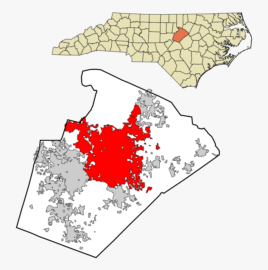 Free Vector Map Raleigh - North Carolina Morrisville Map, Transparent Clipart
