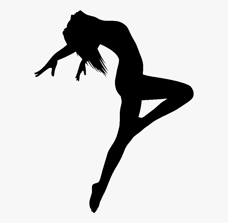 Contemporary Dancer Silhouette, Transparent Clipart
