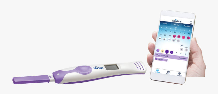 Transparent Pregnancy Test Png - Clearblue Connected Ovulation Test System, Transparent Clipart