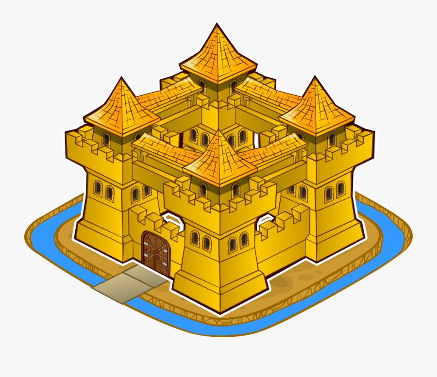 Castle Clip Medieval Village - Illustration, Transparent Clipart