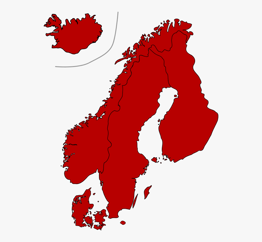 Map Clipart Sweden - Scandinavia Clipart, Transparent Clipart