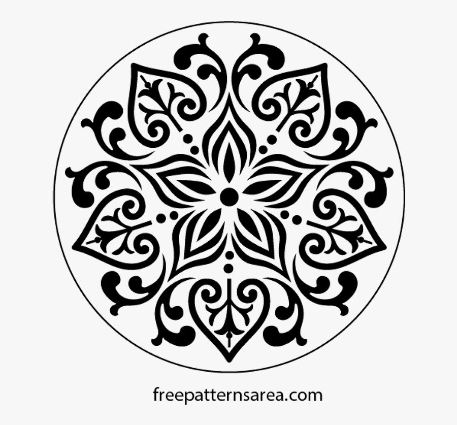 Floral Ornament Free Vector Desing You Can Use This - Flower Vector Ornament Png, Transparent Clipart