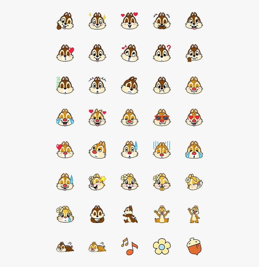Emoji Chip And Dale, Transparent Clipart