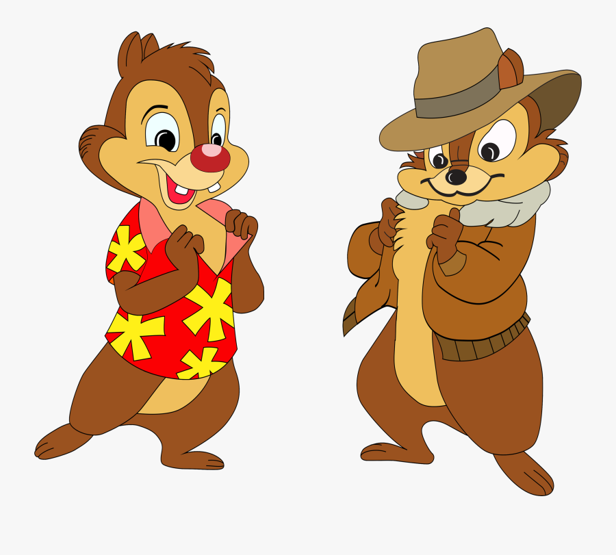Chip And Dale Png - Cartoon Chipmunks, Transparent Clipart