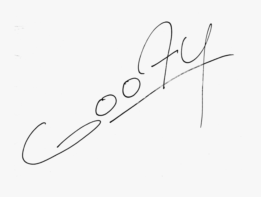 Chip & Dale - Goofy Mickey Mouse Transparent Autograph, Transparent Clipart