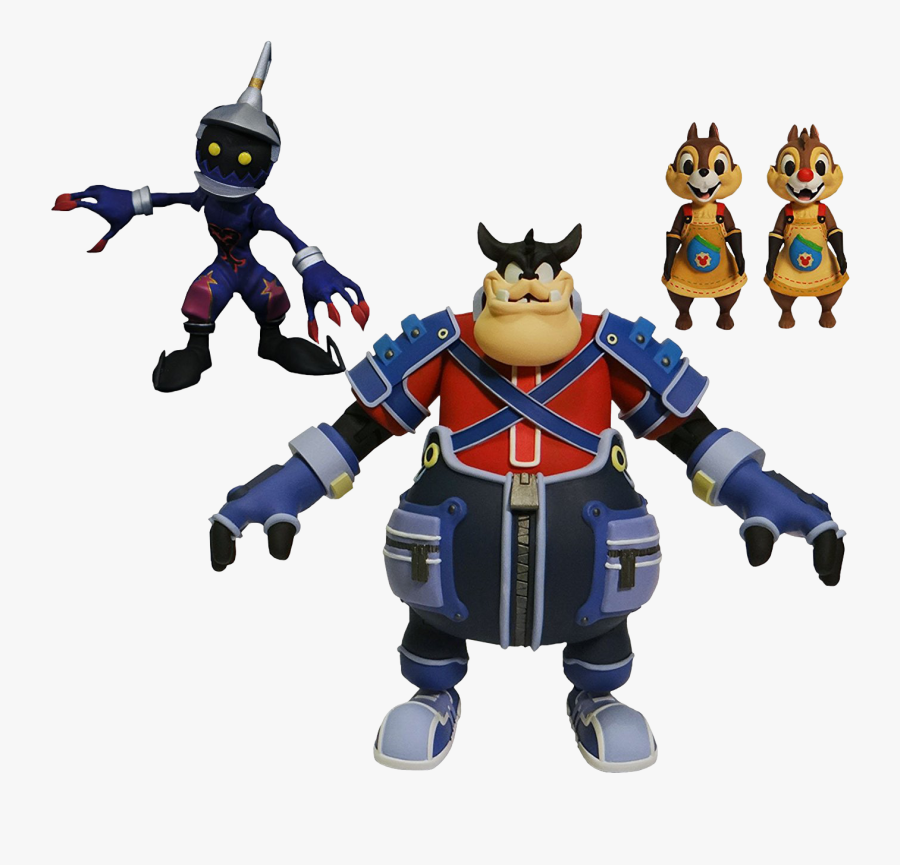 Pete, Soldier, Chip & Dale 7” Action Figure 4-pack - Diamond Select Figures Kingdom Hearts, Transparent Clipart