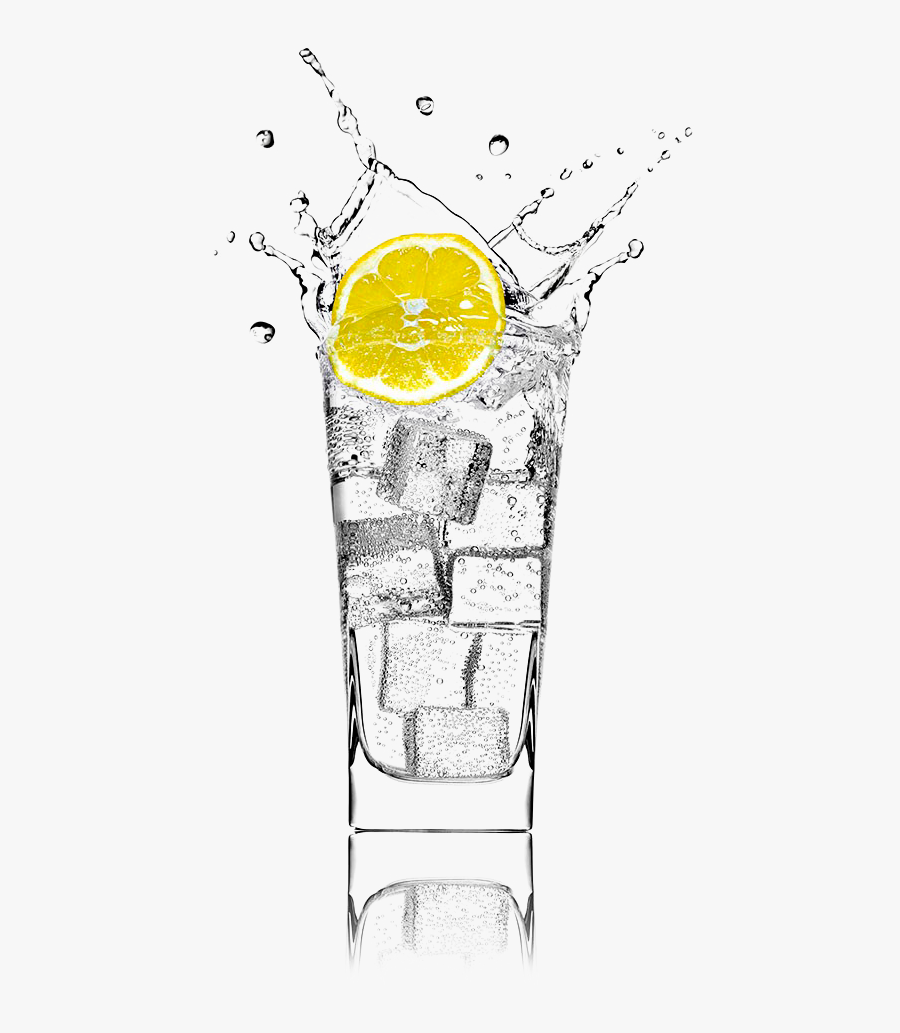 Highball Collins,non-alcoholic Beverage,distilled Beverage,fizz - Lemon Soda Glass Png, Transparent Clipart