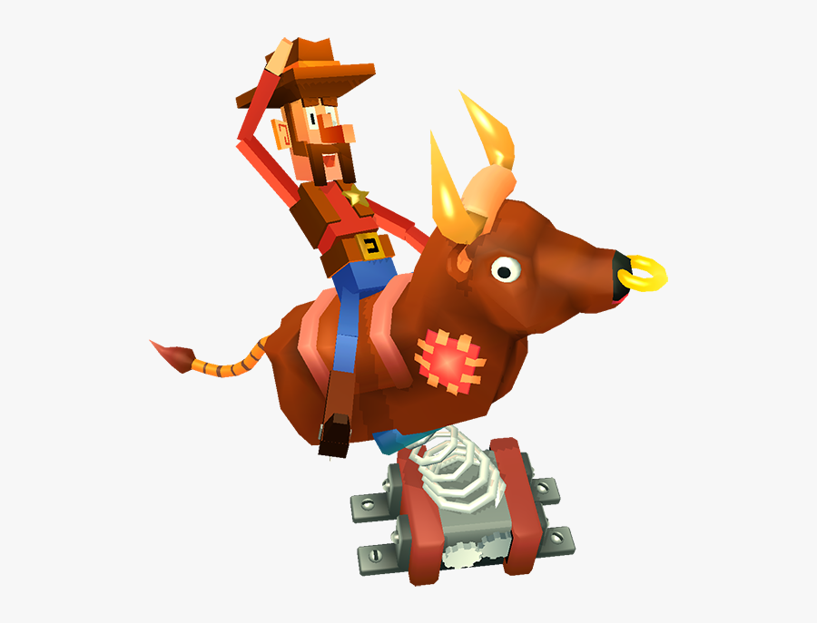 Blocky Bronco Messages Sticker-1 - Cartoon, Transparent Clipart