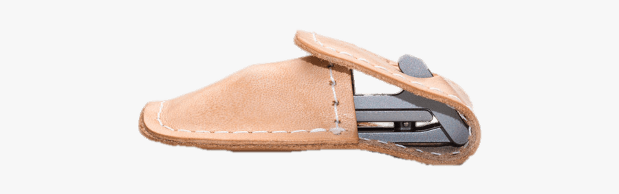 Nail Clippers In Leather Holder - Leather, Transparent Clipart
