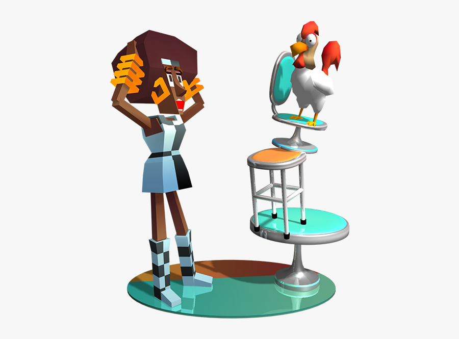 Blocky Bronco Messages Sticker-9 - Cartoon, Transparent Clipart