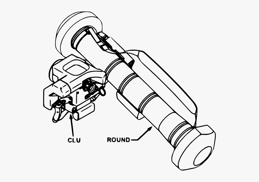 Javelin Rocket Launcher Drawing, Transparent Clipart