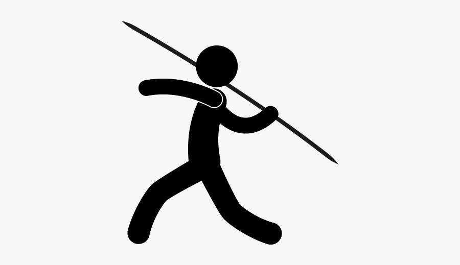 Javelin Throw Icon, Transparent Clipart