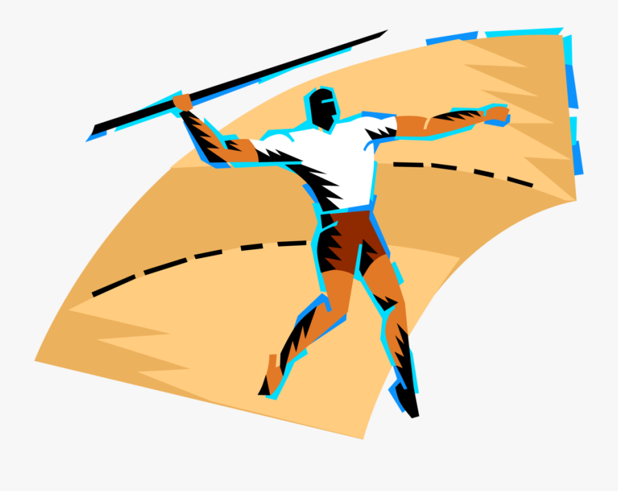 Track Meet Competitor Throws Illustration , Free Transparent Clipart
