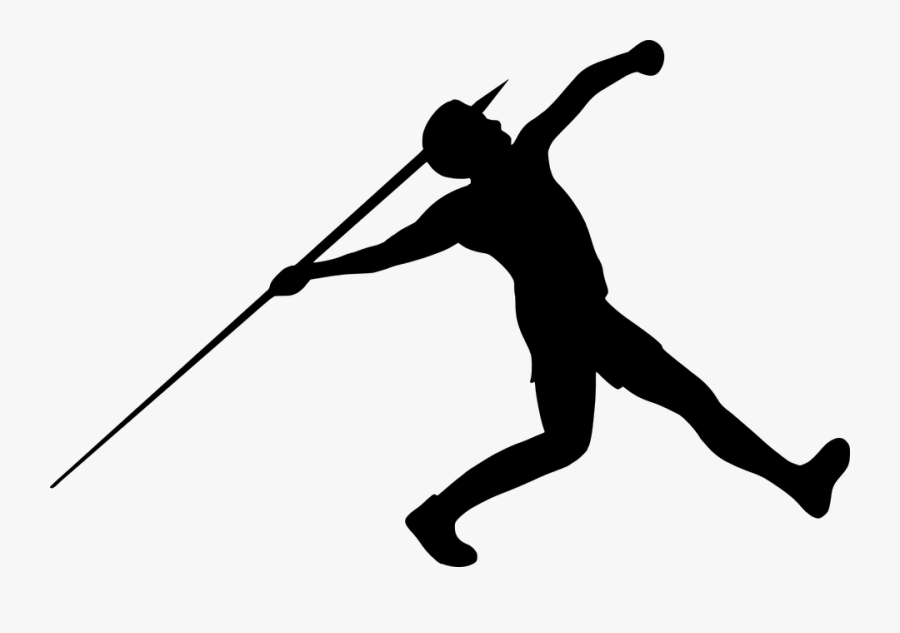 Silhouette Javelin Throw - Javelin Throw Silhouette, Transparent Clipart