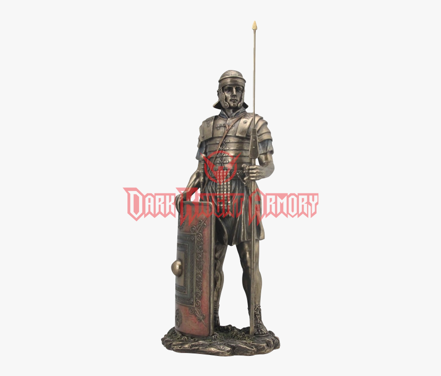 Clip Art With Javelin And Shield - Roman Soldier Statue Png, Transparent Clipart