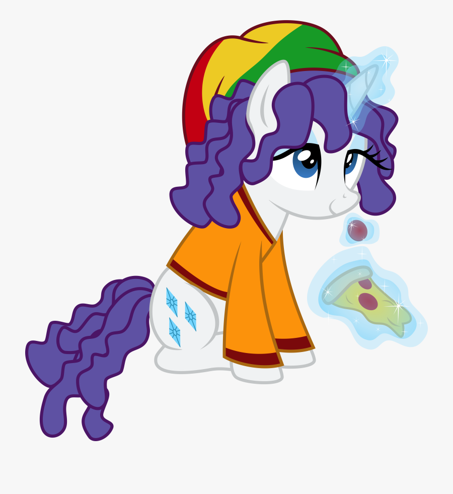 Clothes Dreadlocks Hat Magic Pizza Rarity - My Little Pony Rasta, Transparent Clipart