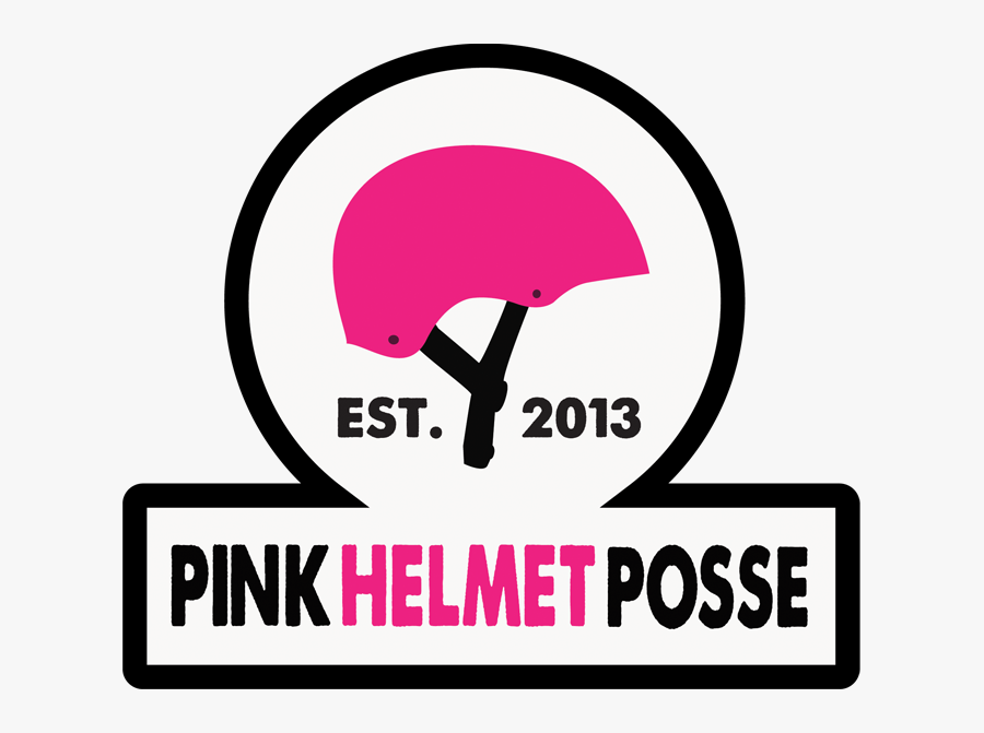 Pink Posse Skateboarding For - Pink Helmet Posse Logo, Transparent Clipart