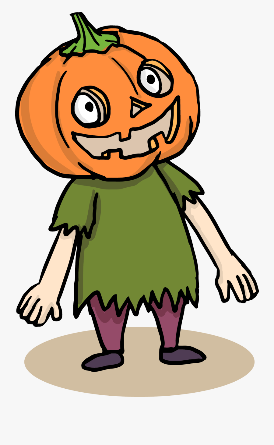 Clip Art Halloween Funny Cartoon, Transparent Clipart