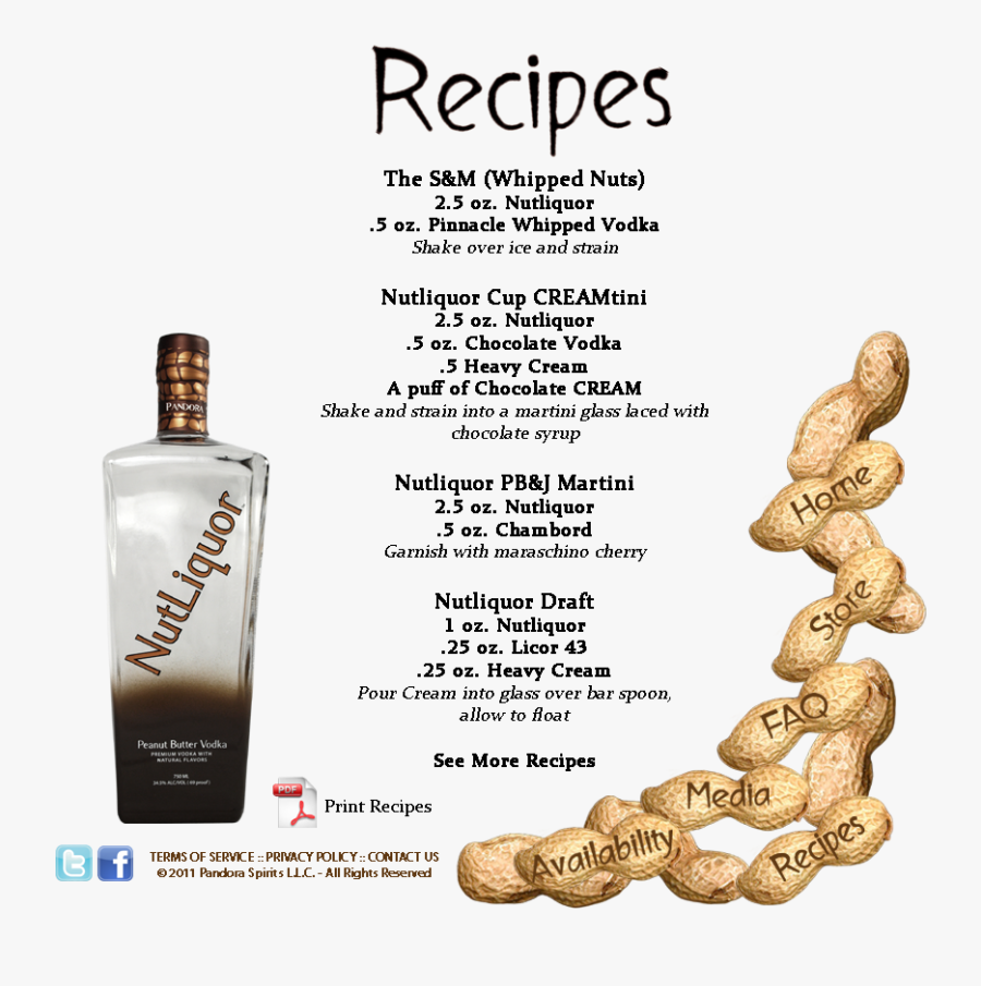 Clip Art Peanut Butter Shot - Peanut Butter Liquor Recipe, Transparent Clipart