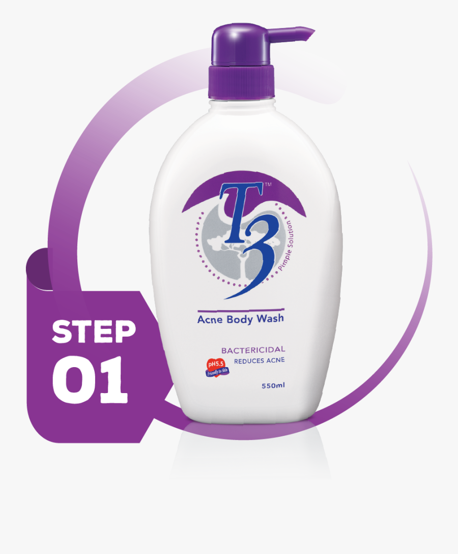 T Acne Wash Malaysia - T3 Body Acne Wash, Transparent Clipart
