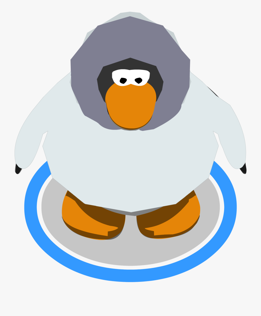 White Parka In-game - Club Penguin Transparent, Transparent Clipart