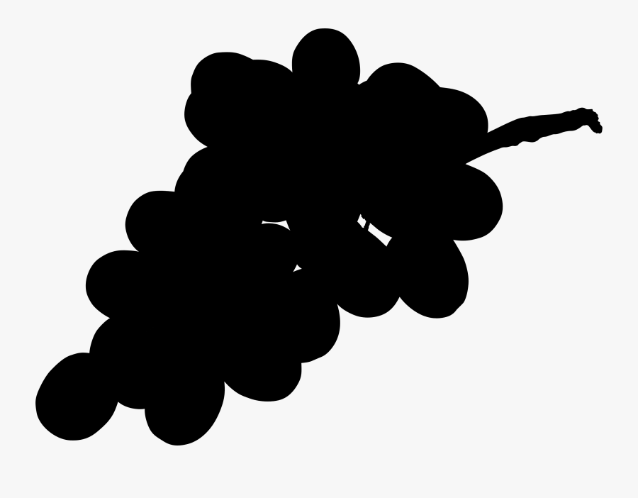 Grape Silhouette Png, Transparent Clipart