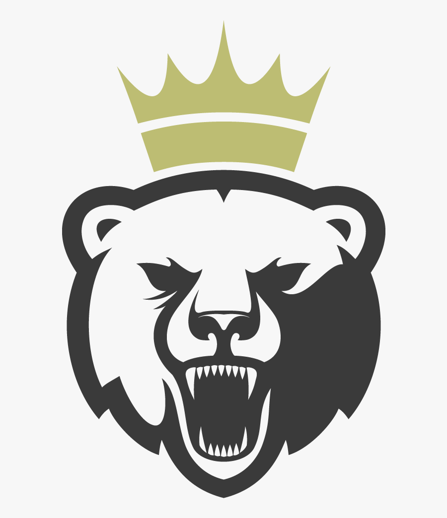 Jordan Ellis - Bear With Crown Logo, Transparent Clipart