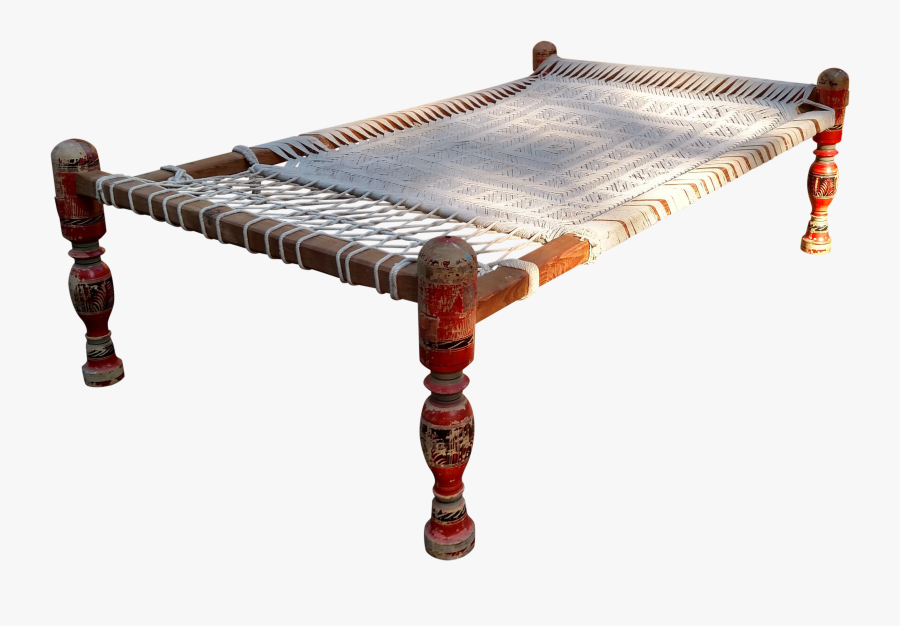 Clip Art Indian Bed - Bed Frame, Transparent Clipart