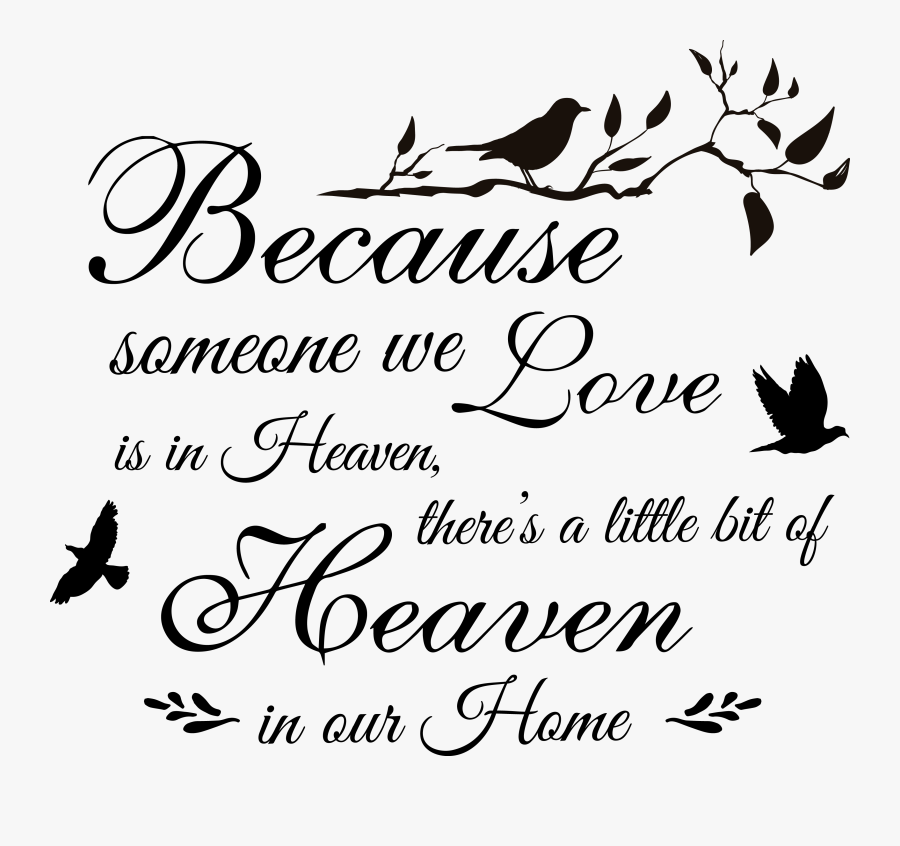 Clip Art Collection Of Free Grandma - Because Someone We Love Is In Heaven Svg, Transparent Clipart