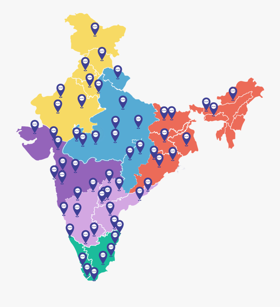 India Map For Powerpoint, Transparent Clipart